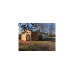 Abri deux pentes faitage dcal, 500cmx1150cm, bois douglas franais, carport, auvent, abri voiture