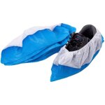 Cpe + pp surchaussures jetables, pp sur chausson jetable avec semelle de cpe bleue, 50x couvre chaussure, ...