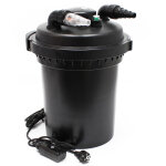 Wiltec cpf - 500 filtre de bassin  pression avec strilisation uv - 380 x 380 x 740 mm - 18 w / tang ...