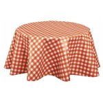 Cpm - nappe en toile cir�e ronde vintage vichy