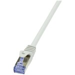 Logilink - cq3122s rj45 cble rseau, cble patch cat 6a s / ftp 30 m gris avec cliquet d'encastrement, ...