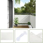 The living store - cran d'intimité de balcon blanc 400x75 cm pvc - brise vue balcon - ecran d'intimité ... The living store - cran d'intimité de balcon blanc 400x75 cm pvc - brise vue balcon - ecran d'intimité ...