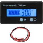 Cran lcd dc10 - 100v indicateur de niveau de batterie voltm�tre testeur de tension r�tro�clairage bleu ...