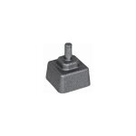 Crapaudine fixe - largeur 55mm hauteur 66mm axe 12mm - fonte -  sceller deco fer forge