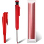 Crayons de charpentier m�caniques avec 6 recharges, crayons de charpentier solides avec taille - crayon ...