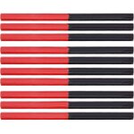 Crayons de charpentier rouge bleu, 10 pi�ces, 2 noyaux hexagonaux, 2 t�tes, stylo de marquage pour le ...