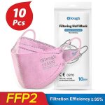 Crea ? lot de 100 masques ffp2 adultes 4 couches ? protection contre poussi�re et pollution ? conformes ...