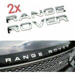 Crea - chrome range rover front grill bonnet badge emblem bonnet and back boot lettering badge (pack ...