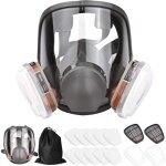 Masque respiratoire intégral réutilisable 16 en 1, protection complète contre les gaz, pour vapeurs organiques ... Masque respiratoire intégral réutilisable 16 en 1, protection complète contre les gaz, pour vapeurs organiques ...