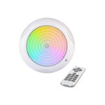 Projecteur 24w pour piscine hors sol en structure bois ip68 - couleur variable par tlcommande - diamtre ...