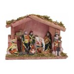 Crche de nol lumineuse 10led blanc chaud (piles non incluses) silumen