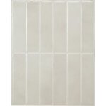 Cr�dence adh�sive pour cuisine et salle de bain, carreaux blanc - gris autocollants, lot de 5 feuilles, ...