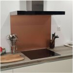 Crédence composite aspect alu cuivre brossé - hauteur 20 cm x largeur 50 cm Crédence composite aspect alu cuivre brossé - hauteur 20 cm x largeur 50 cm