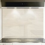 Cr�dence cuisine fond de hotte verre premium - dor� l 90 x h 70 cm