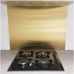 Alucouleur ? cr�dence inox bross� laiton 0, 8mm ? dimensions 25 cm de hauteur x 50 cm de largeur ? protection ...