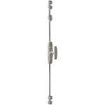 Cr�mone � bouton chrom� 7mm ? m�canisme de p�ne verrouillage ? con�ue pour serrures vari�es ? r�sistante ...