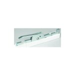 Cr�mone � levier double action � cl� pour portail - ibfm argent