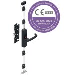 Cr�mone pompier omniia � rotation noir ral 9005 sans tringle - tirard sas