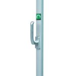 Cr�mone pompier � poign�e rotative 2. 30m cavers iseo alu satin� - 43002301