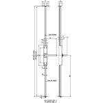 Cr�mone pompier rotatif 742cfpf - assa abloy vachette noir noir