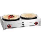 Cr�pi�re gaz pro double 2 x (�)400 mm, 6000 w, gaz naturel