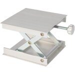 Cric de laboratoire, plateforme de levage en alliage d'aluminium de 90 x 90 mm, table de support de laboratoir ...