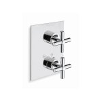 Cristina ondyna - fa�ade de douche thermostatique 3 sorties chrom� executive xv85351