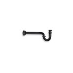 Cristina ondyna - siphon pour lavabo classique 32 cm blackmat ac20113