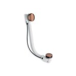 Cristina ondyna - vidage baignoire automatique � cable 80 cm avec siphon orientable or rose bross� vb41734p ...