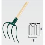 Croc de p�pini�riste - 4 dents - manche bois certifi� pefc 100% - leborgne