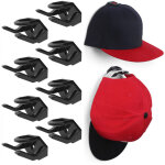 Crochets adh�sifs muraux pour casquettes (lot de 8) , porte, casquettes de baseball, pr�sentoir minimaliste, ...