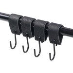 Crochet s en cuir 12 pcs, crochets inox 304, crochet en s avec bande de cuir, crochets pour suspendre ...