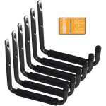 Crochets pour garage, crochet v�lo mural crochets utilitaires r�sistants de stockage de garage avec le ...