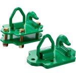 Mophorn - crochets pour godet de tracteur 3 / 8' - acier forg de grade 70, capacit de 15 000 lb, paquet ...