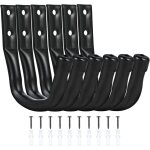 Crochets muraux garage 6 pi�ces, crochets lourds de suspension, supports muraux pour v�lo, �chelle, outils ...