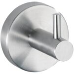 Crochet mural porte serviette uno bosio, crochet porte manteau mural, acier inox,  5, 5x5, 5 cm, mat ...