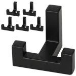 Crochets pour panneaux acoustiques - 6 pat�res noires, rail de suspension avec embouts en caoutchouc ...