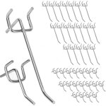 Crochets pour panneaux perforés 40 pièces porte panneau mural crochets muraux pour les outils d'organisation, ... Crochets pour panneaux perforés 40 pièces porte panneau mural crochets muraux pour les outils d'organisation, ...