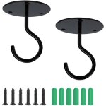 Crochet de plafond montage � visser crochet mural sup�rieur pour suspendus lumi�re, panier de plantes ...