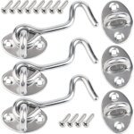 Crochet porte, 3 pcs 7. 5cm loquet porte exterieur, crochet fermeture porte, crochet cabine en acier ...
