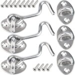 Crochet porte, 3 pcs 7. 5cm loquet porte exterieur, crochet fermeture porte, crochet cabine en acier ...