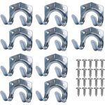 Crochets de rangement en m�tal, porte - outils en t�le d'acier, support mural pour outils de jardin muraux ...