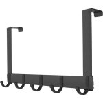 Crochets pour rebord de porte avec 5 crochets, alliage d'aluminium accroche patere cadre seche crochet ...
