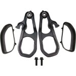 Crochets de remorquage avant gauche et droit avec lunette de pare - chocs, noir de rechange pour dodge ...