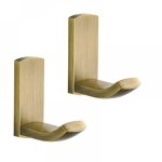 Crochet salle de bain 2 pi�ces patere � manteau en laiton bross� antique fini crochet, bains pat�re � ...