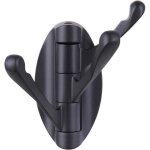 Crochet � serviette pliant noir mat, crochet � peignoir pivotant en m�tal, porte - serviette de salle ...