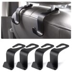 Crochet de stockage de voiture, 4pcs appuie - t�te crochet en plastique, crochet de si�ge de voiture ...