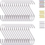 Crochets en s pour suspendre 30 paquets, crochet en acier inoxydable robuste, pour la cuisine, ext�rieur, ...