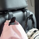 Crochets universels pour voiture, support pour appuie - tte de sige arrire, en cuir microfibre et ...