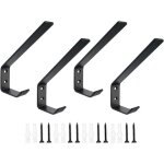 Crochets � v�tements, support en acier inoxydable, peut supporter jusqu'� 22, 7 kg, crochets muraux avec ...